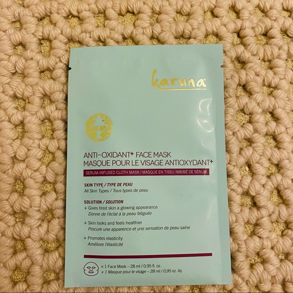 NWT Karuna Anti-Oxidant Natural Facial Sheet Mask: - Picture 1 of 2